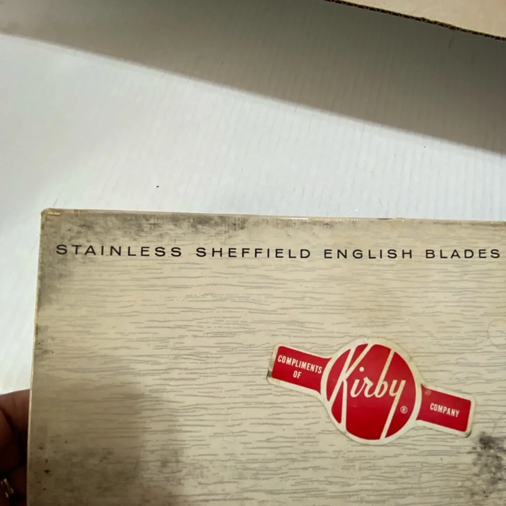 Vintage Sheffield English Stainless Serving Cutlery Carving Set IOB